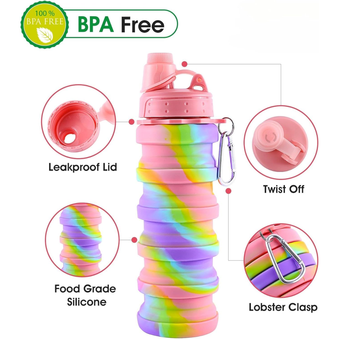 FlexiHydrate - Gourde Pliable Compacte pour Voyages