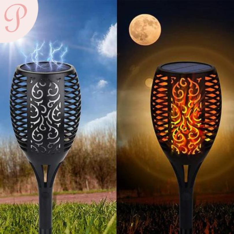 SolarFlame Torches Jardin – Éclairage LED Durable