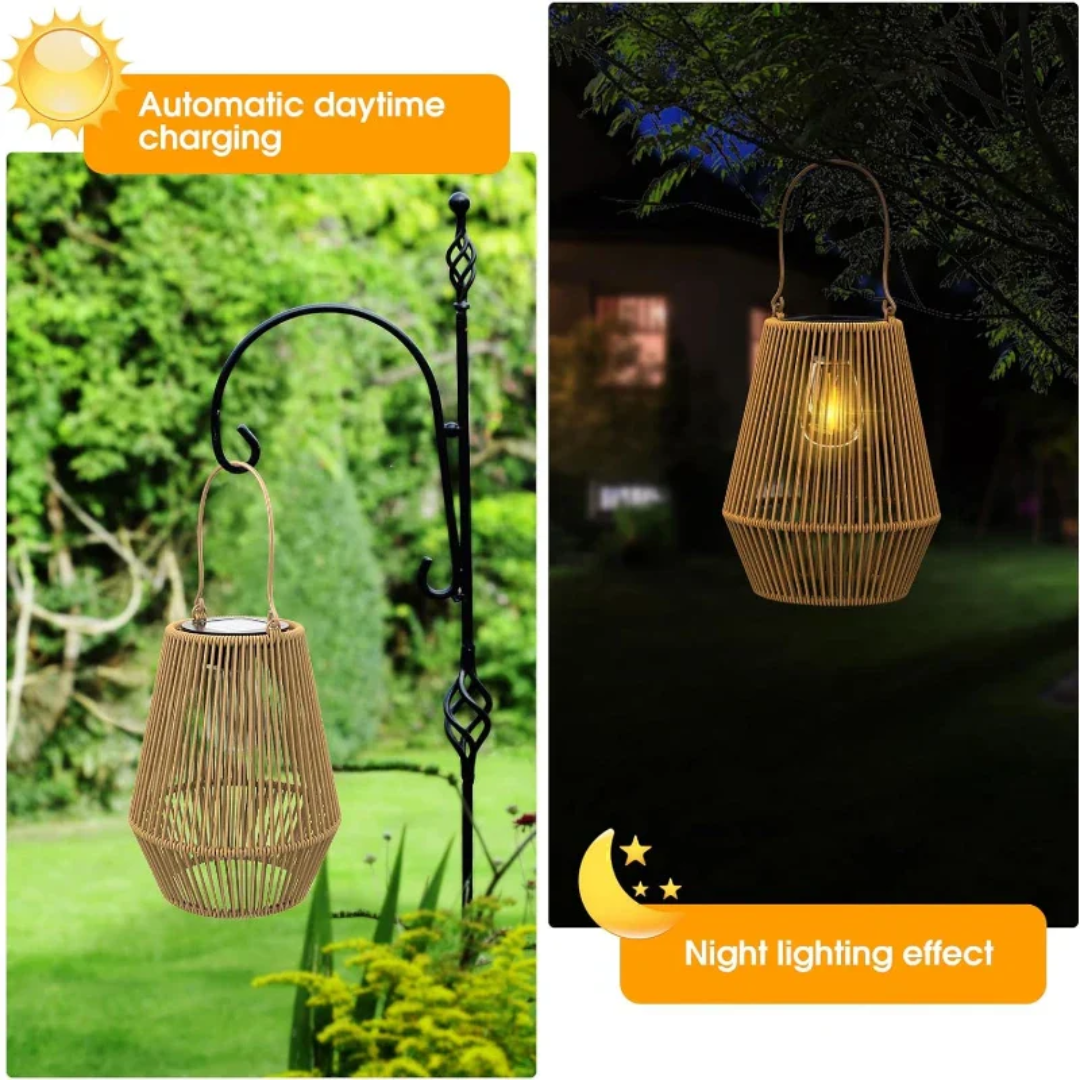 SunWeave - Éclairage Jardin Solaire Tressé Waterproof