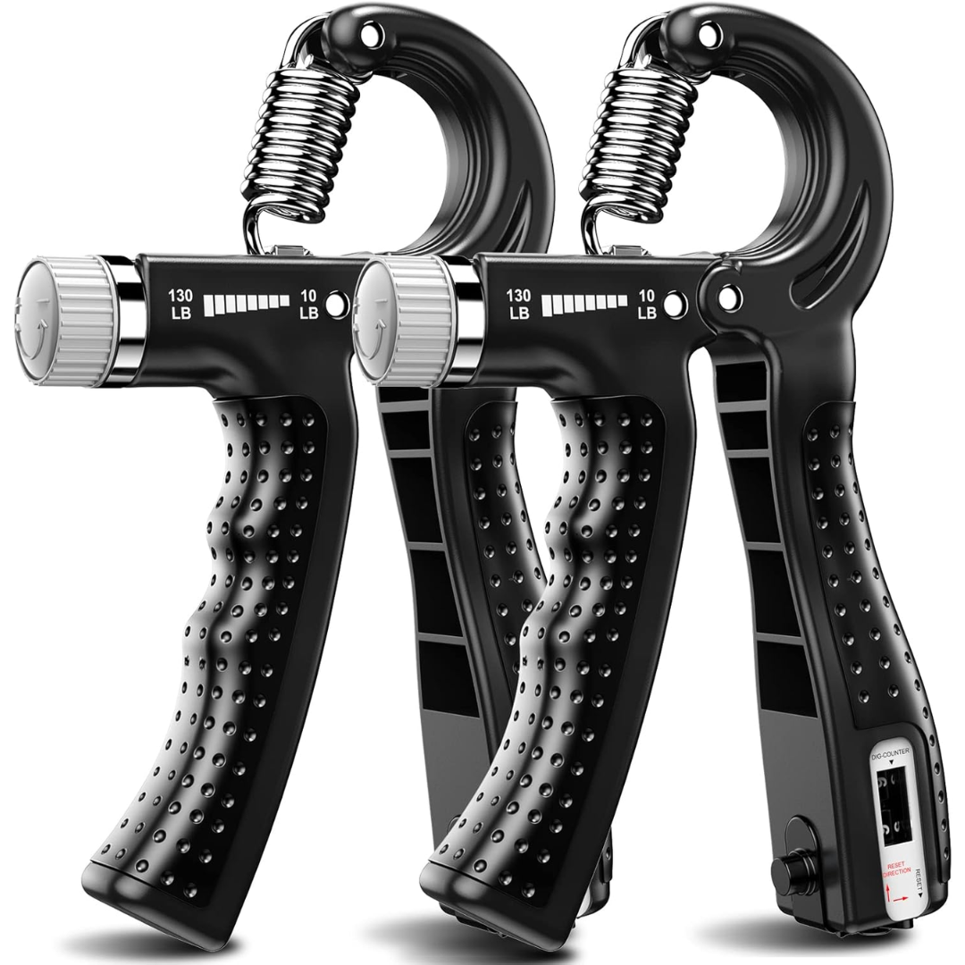 GripMaster - Set Entraîneur de Main Réglable 2-Pack