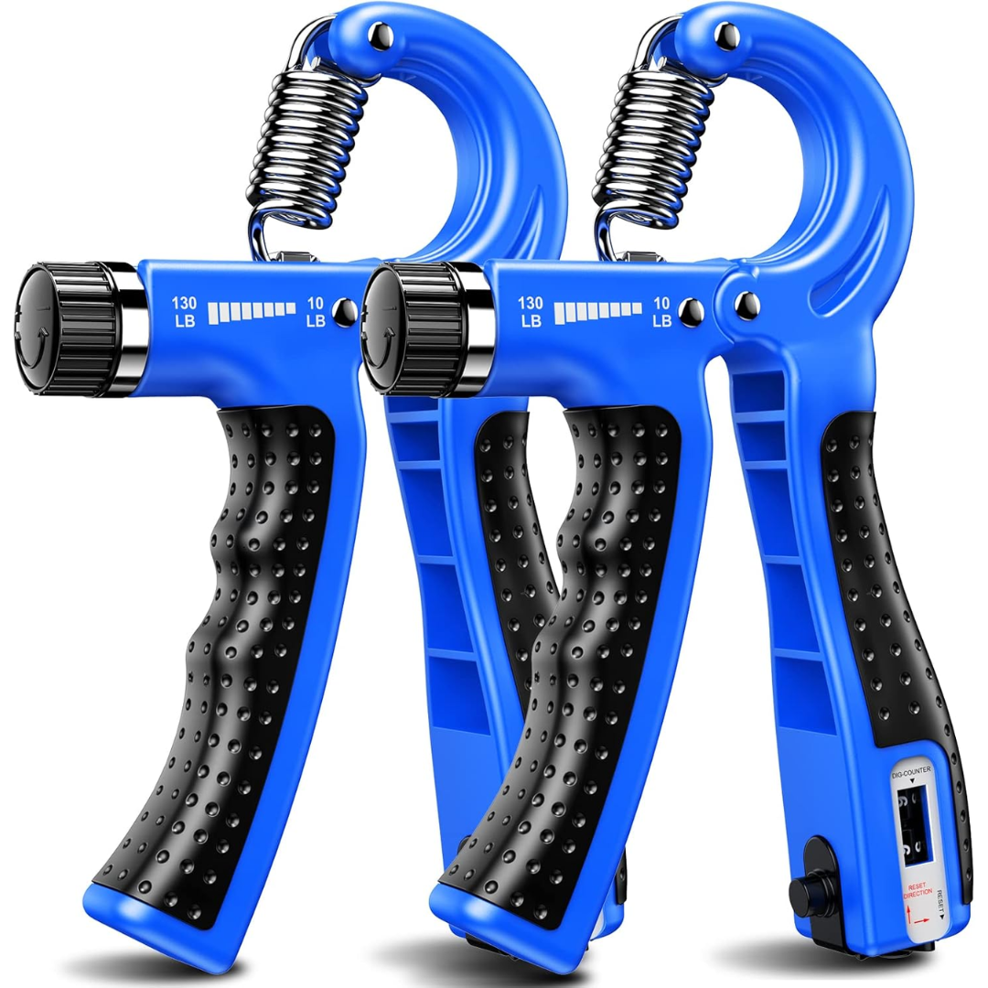 GripMaster - Set Entraîneur de Main Réglable 2-Pack