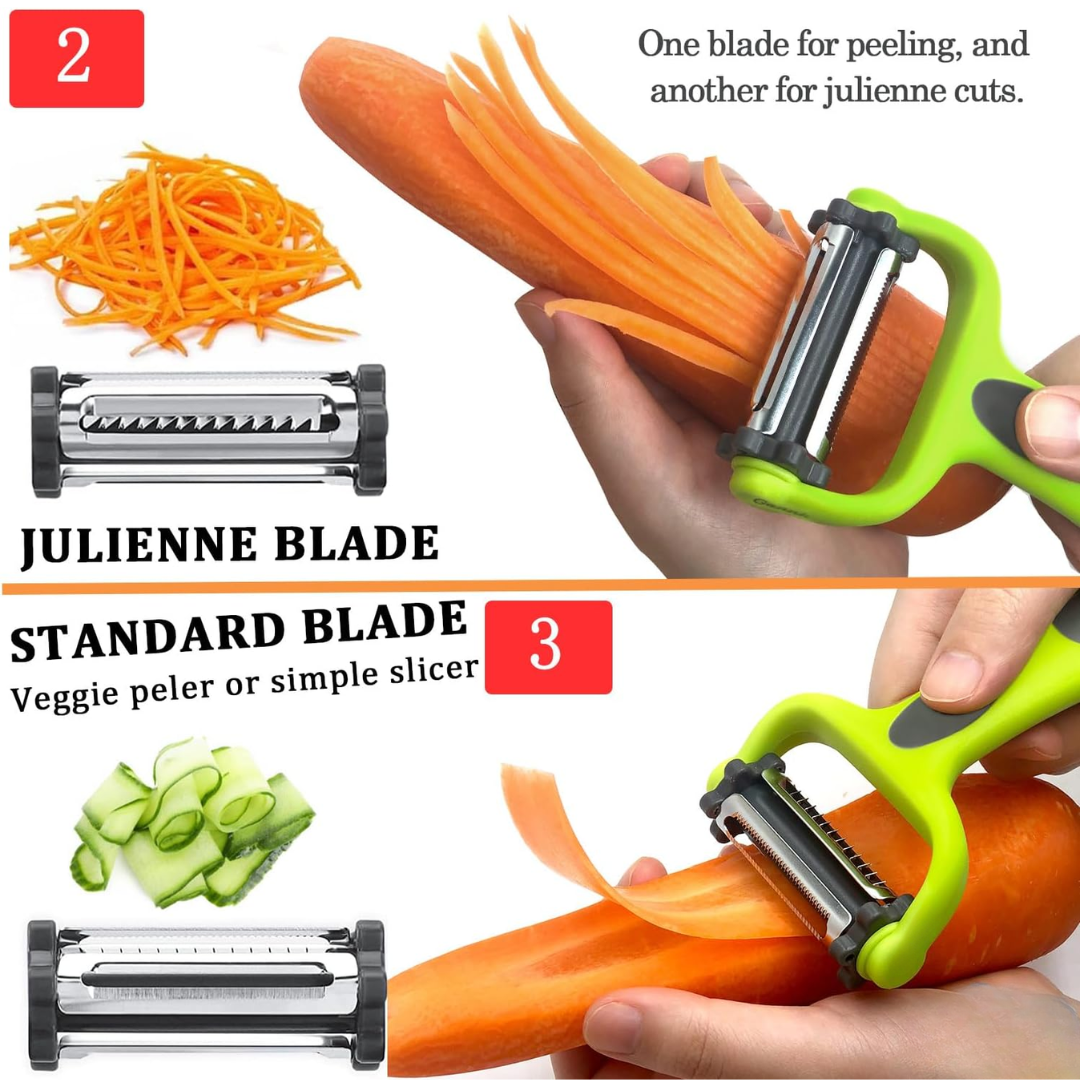 VeggieMaster - Éminceur Julienne 3-en-1