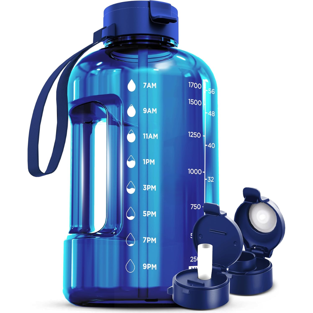 HydraMark - Gourde Élégante 2L avec Marquages Horaires