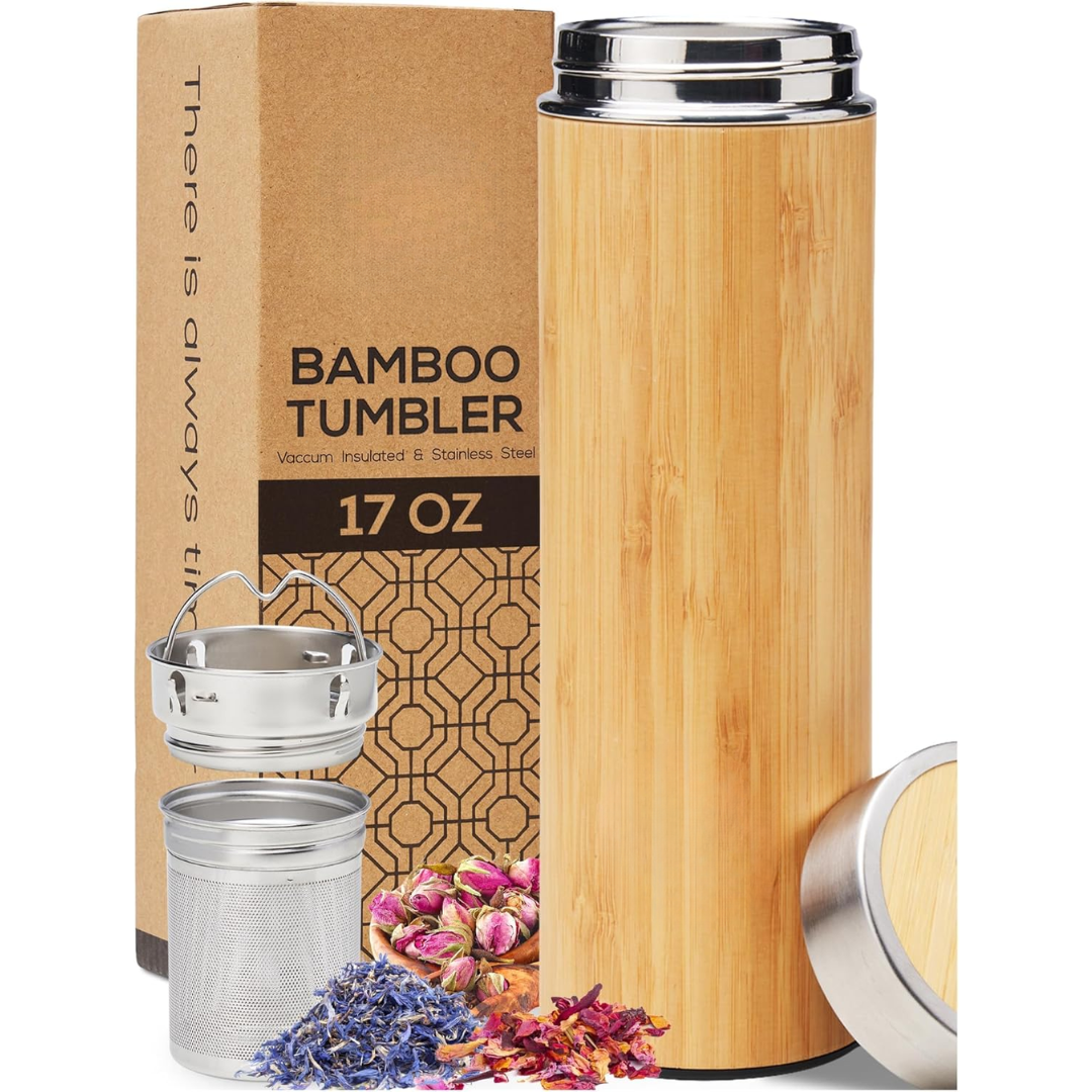 TeaFusion - Gourde Thé Bambou Luxueuse 500ml