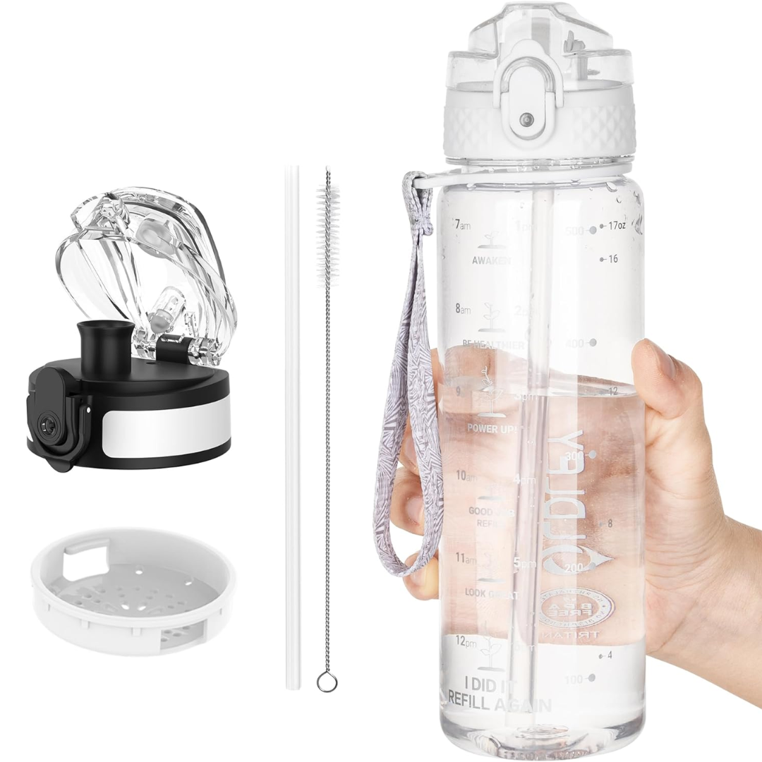 EcoFlow - Gourde Tritan Réutilisable avec Paille
