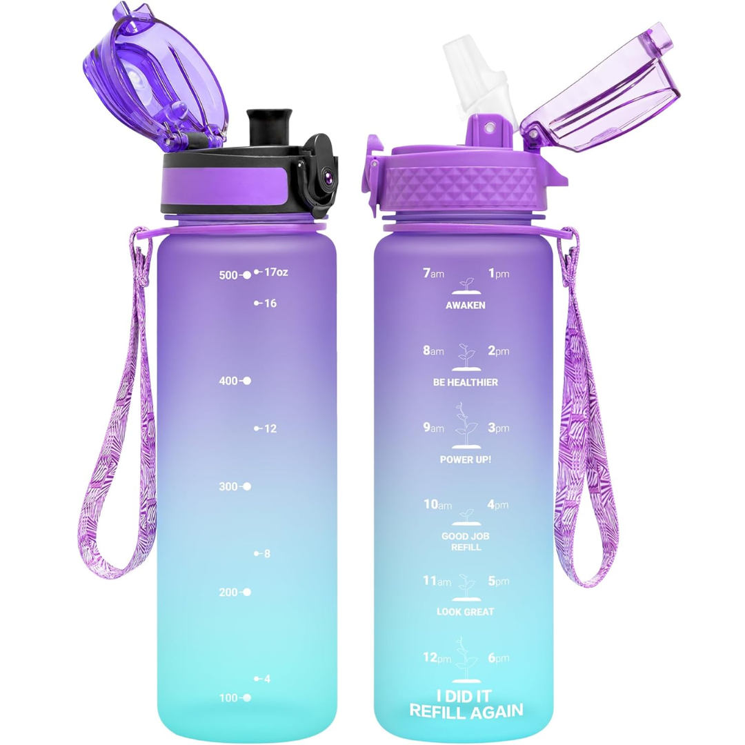 EcoFlow - Gourde Tritan Réutilisable avec Paille