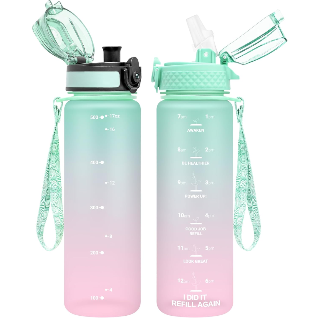 EcoFlow - Gourde Tritan Réutilisable avec Paille