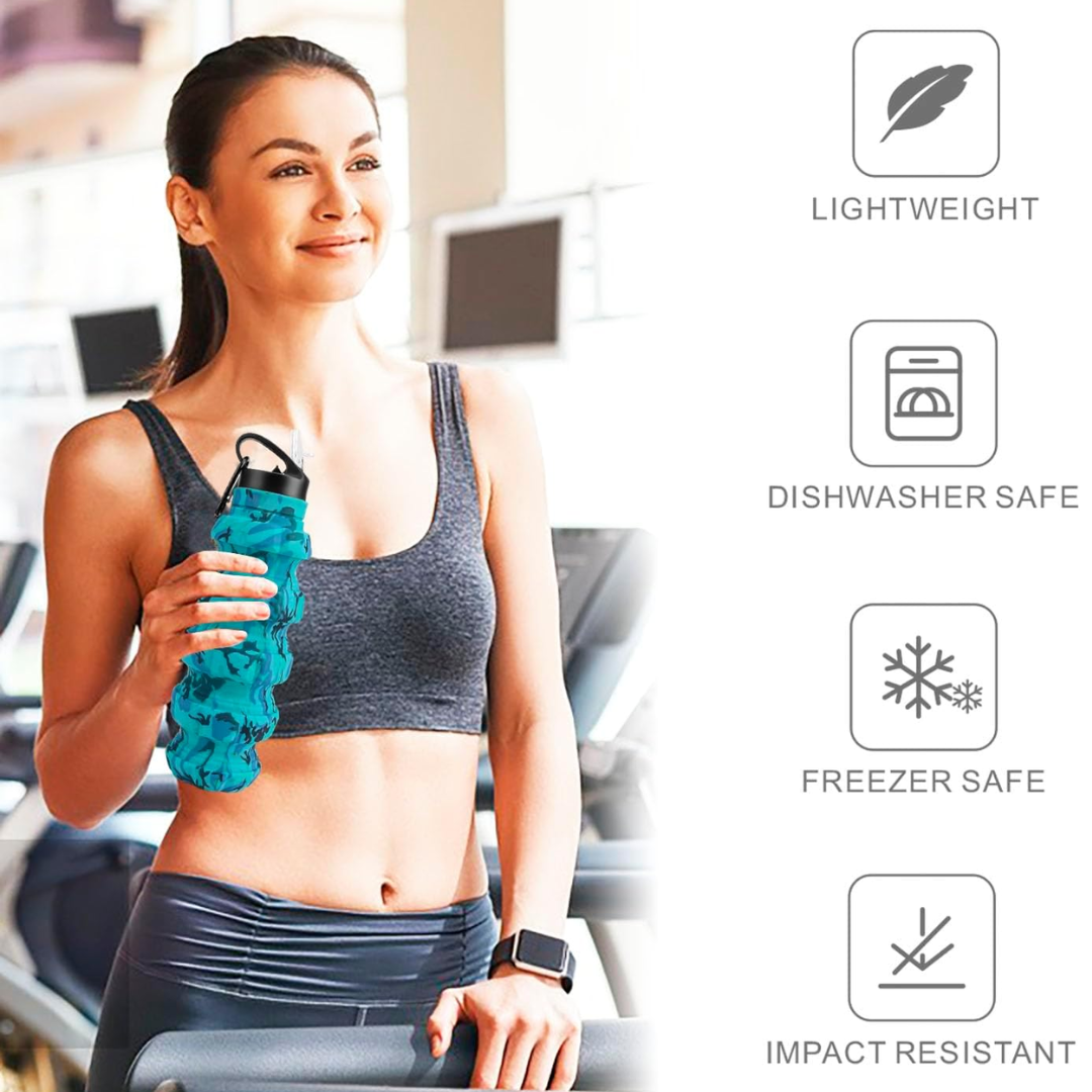 FlexiBottle - Gourde de Voyage Pliable Durable 575ml