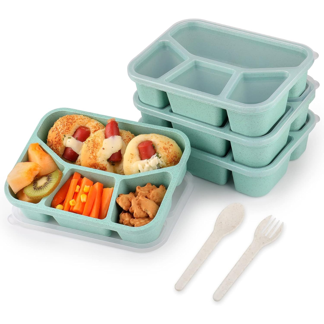 BentoBox – Set de 4 Boîtes Snacks Compartimentées