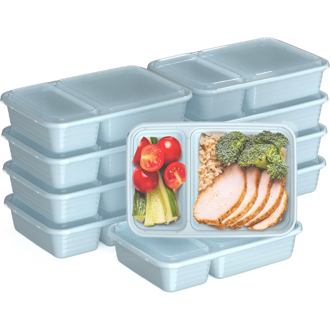 EcoBox - Set Boîtes Alimentaires 2 Compartiments