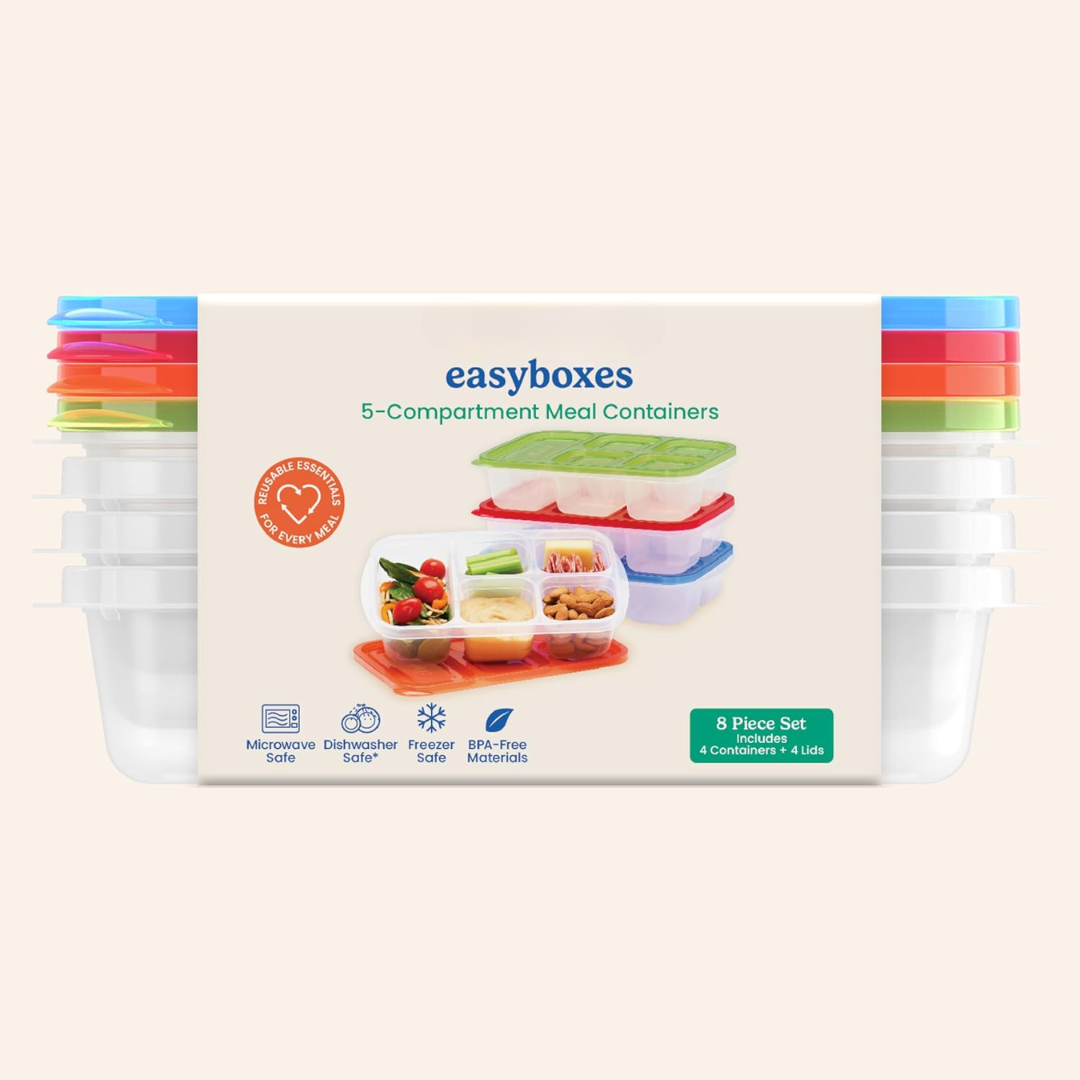 EcoStore - Boîtes Rangement 5 Compartiments Set 8