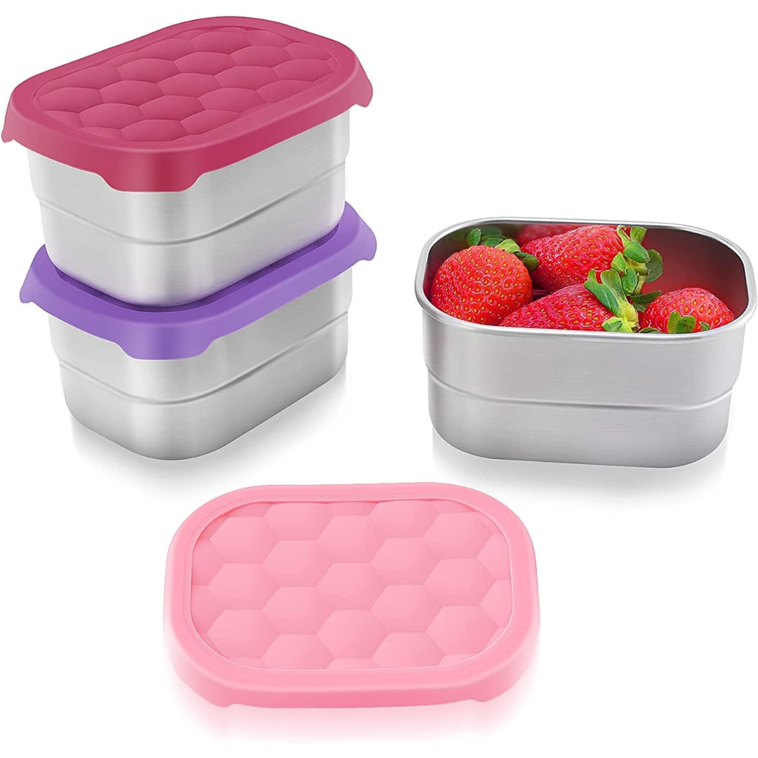 SnackGuard – Boîtes Snack Inox Couvercle Silicone