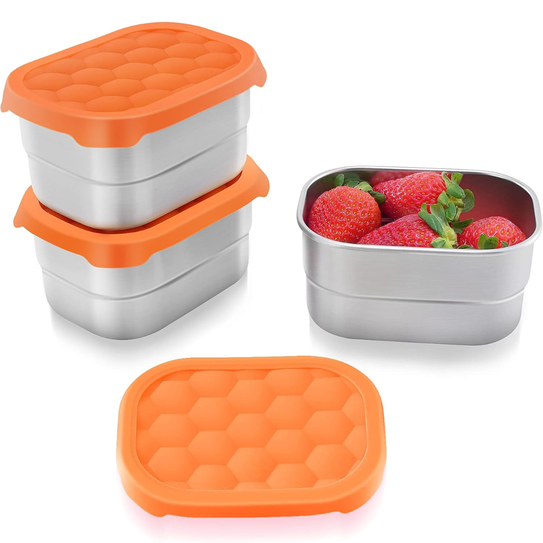 SnackGuard – Boîtes Snack Inox Couvercle Silicone