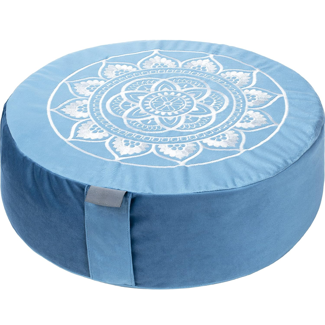 VelvetZen – Coussin Méditation Velours Premium Luxueux