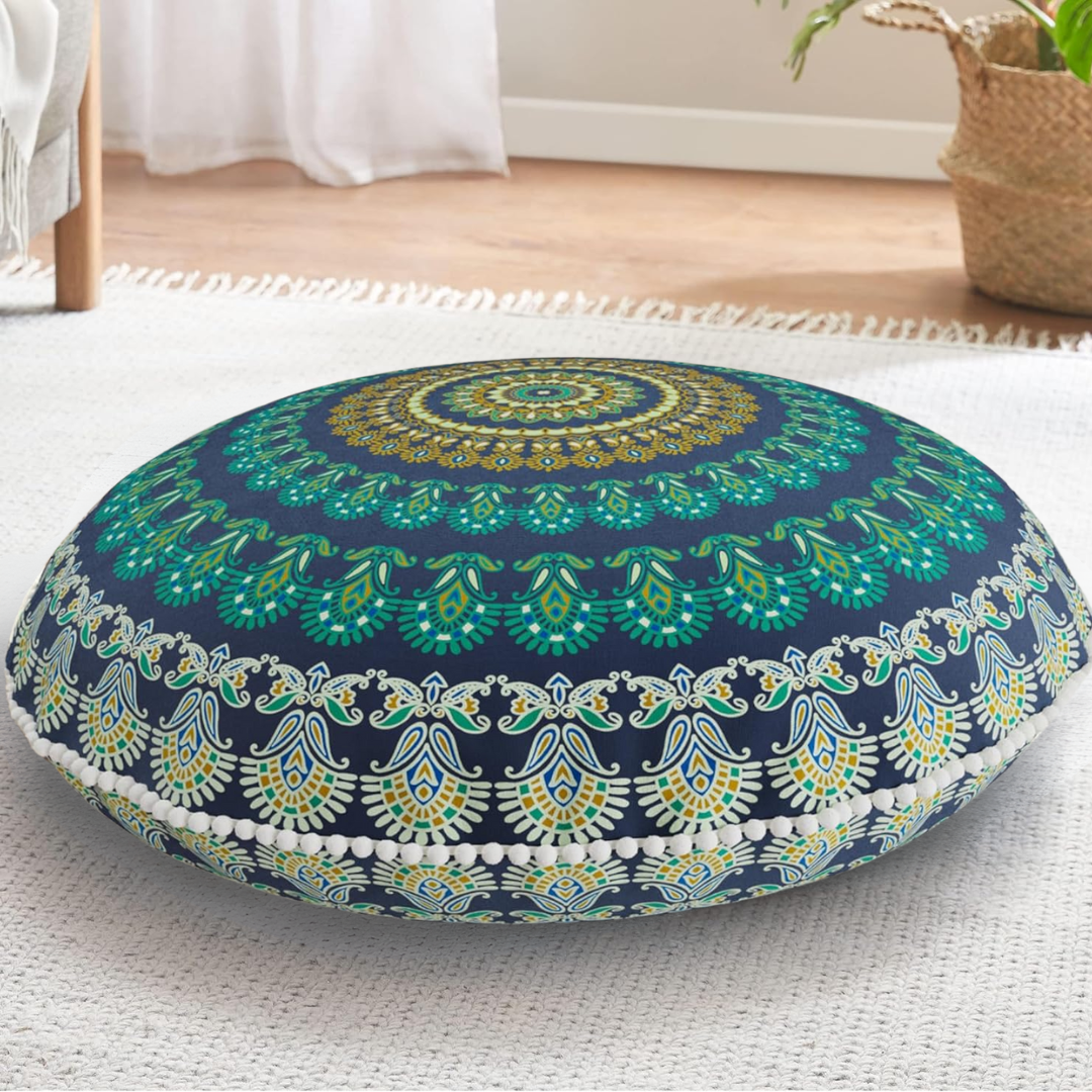 MandalaCushion – Coussin Méditation Bohémien Sol