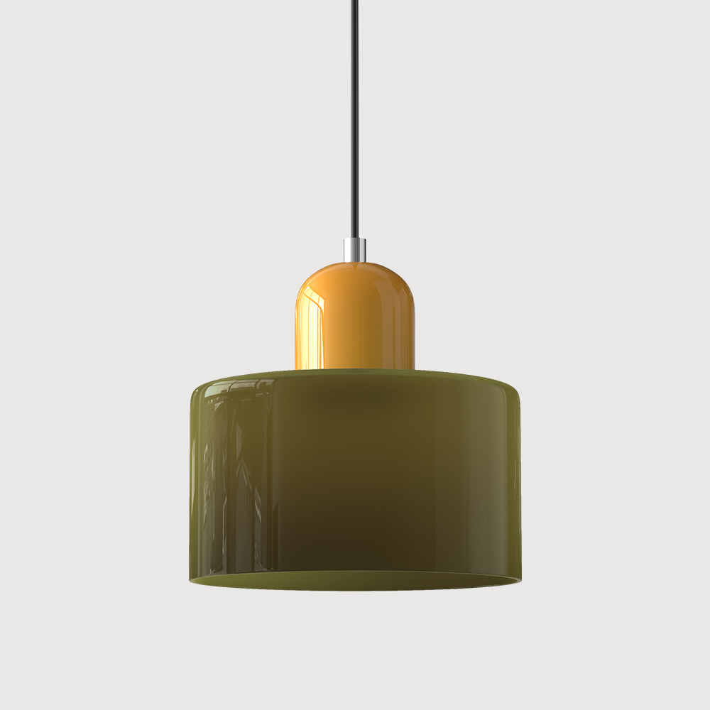 VerreBauhaus | Élégante Lampe Suspendue en Verre Design Bauhaus 18