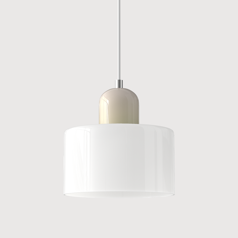 VerreBauhaus | Élégante Lampe Suspendue en Verre Design Bauhaus 38