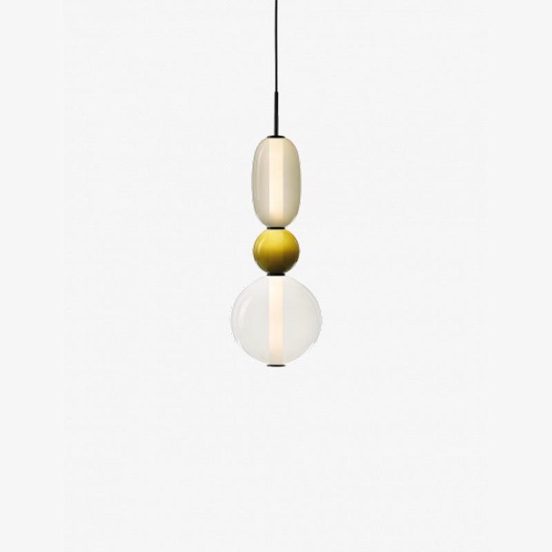 VerreConfetti | Élégante Lampe Suspendue en Verre Coloré Moderne 13