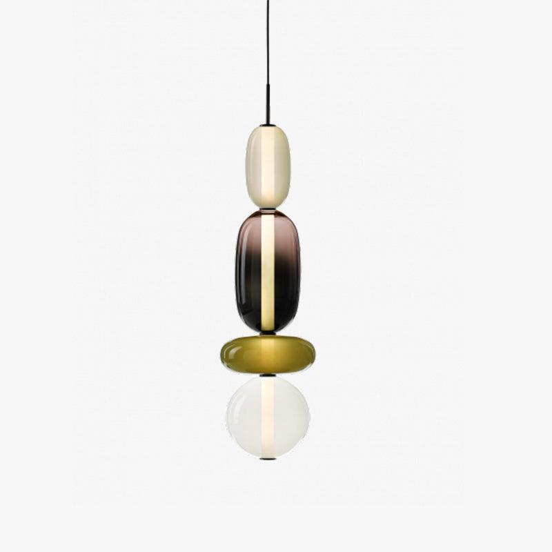 VerreConfetti | Élégante Lampe Suspendue en Verre Coloré Moderne 14