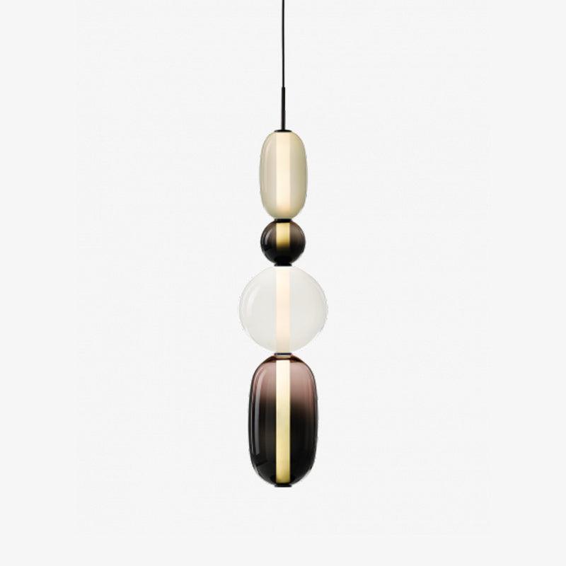 VerreConfetti | Élégante Lampe Suspendue en Verre Coloré Moderne 15