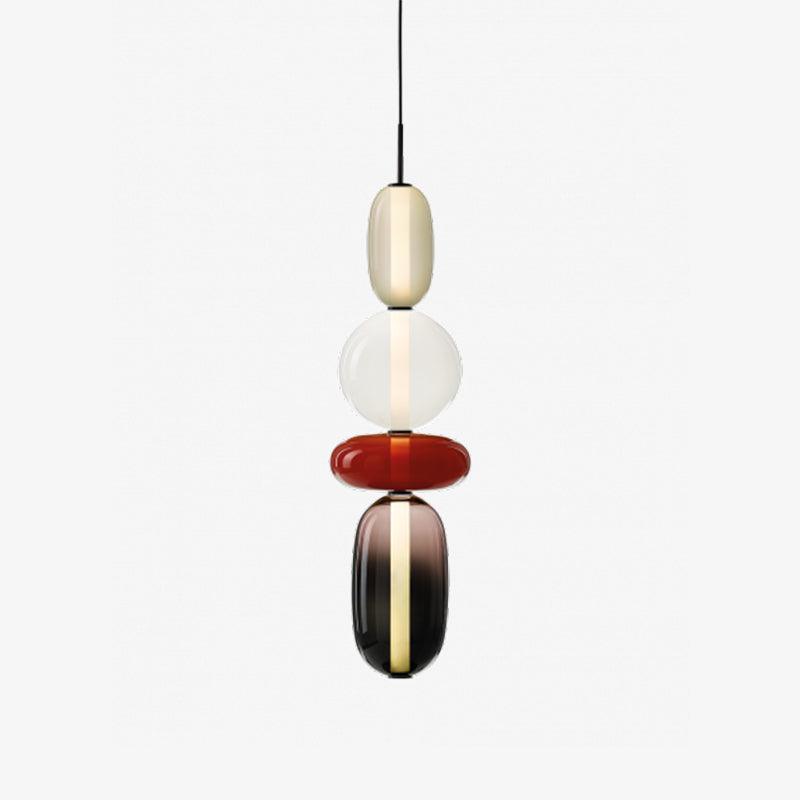 VerreConfetti | Élégante Lampe Suspendue en Verre Coloré Moderne 20