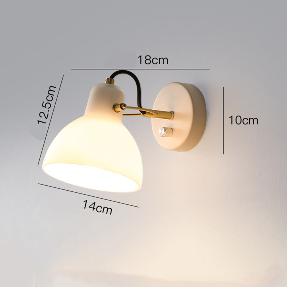 EssenceGlow - Applique Murale Minimaliste en Verre Blanc