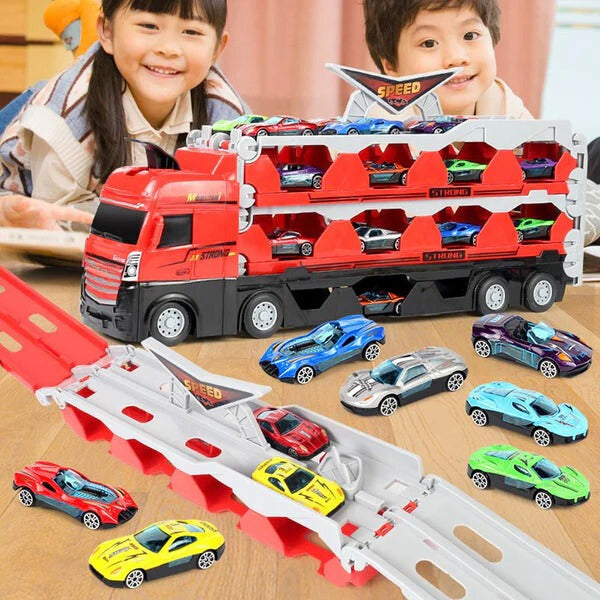 MegaTransporter - Camion Jouet avec Mini Voitures