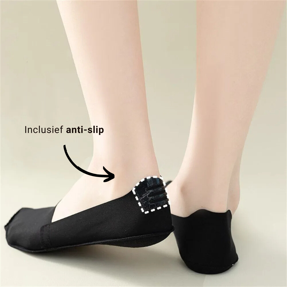Gripp - Chaussettes invisibles antiderapantes, 2 + 3 paires offertes
