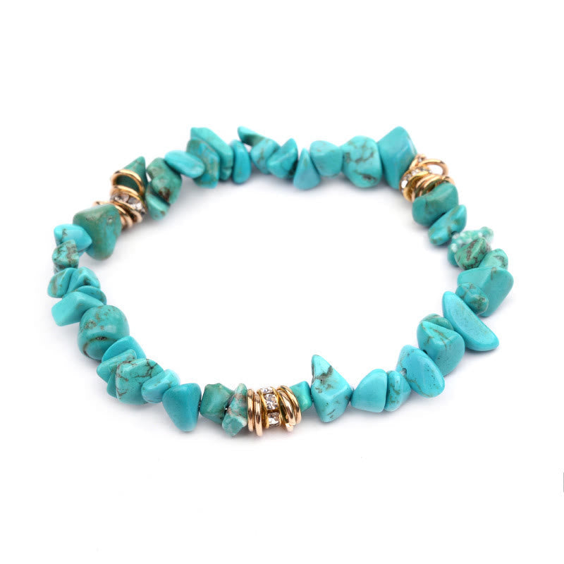 Celine - Bracelet de perles en pierres naturelles et cristaux