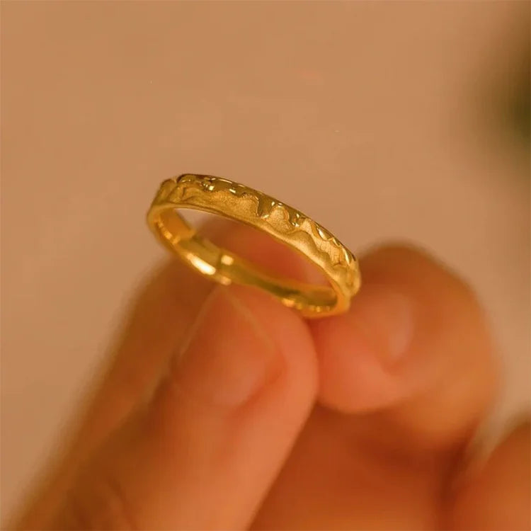 Sienna - Bague dorée miel, douceur et élégance naturelle