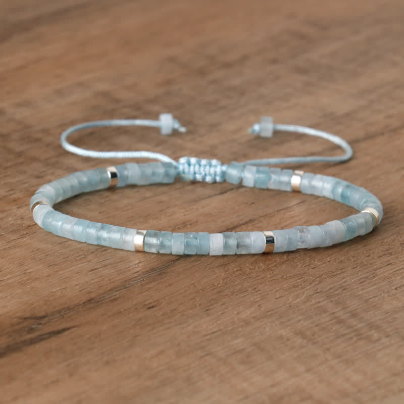 Seraphina - Bracelet tressé en pierres naturelles 2,4 mm