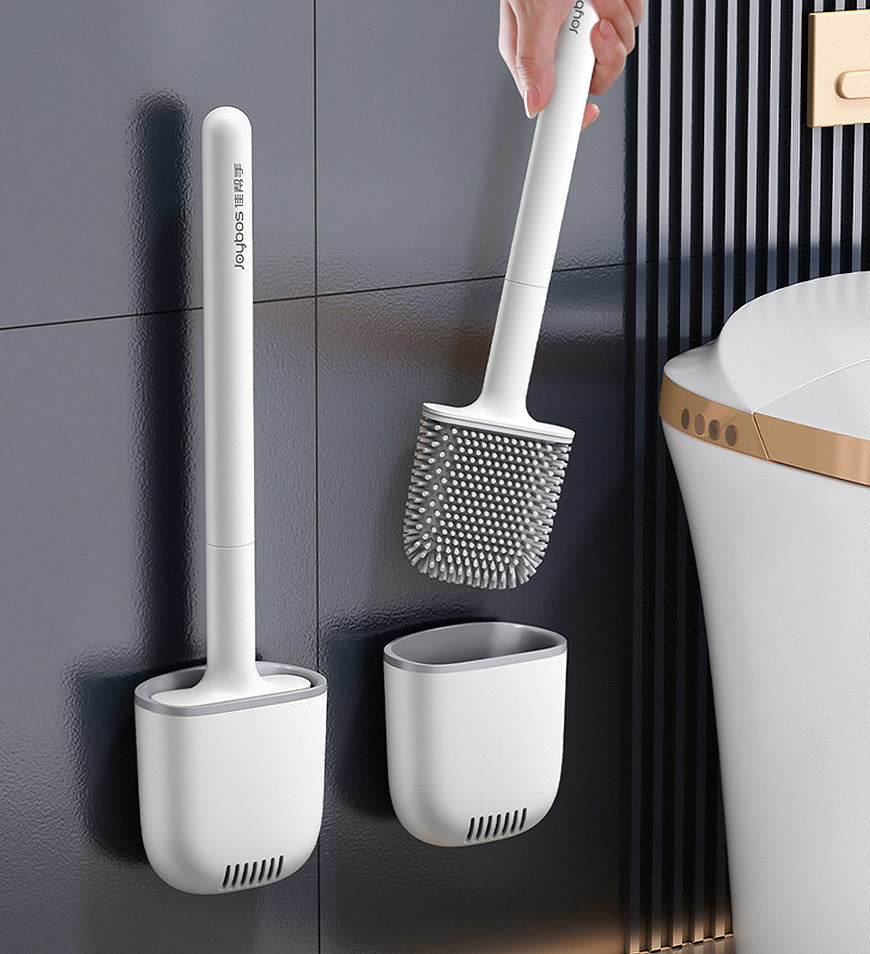 SiliClean - Brosse WC murale antibactérienne en silicone