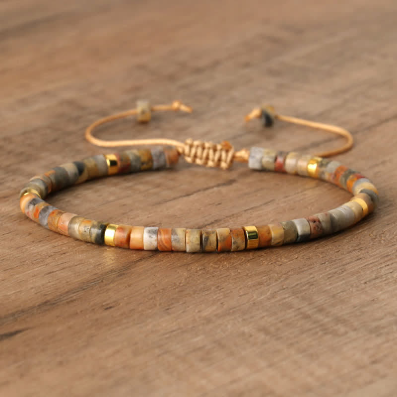 Seraphina - Bracelet tressé en pierres naturelles 2,4 mm