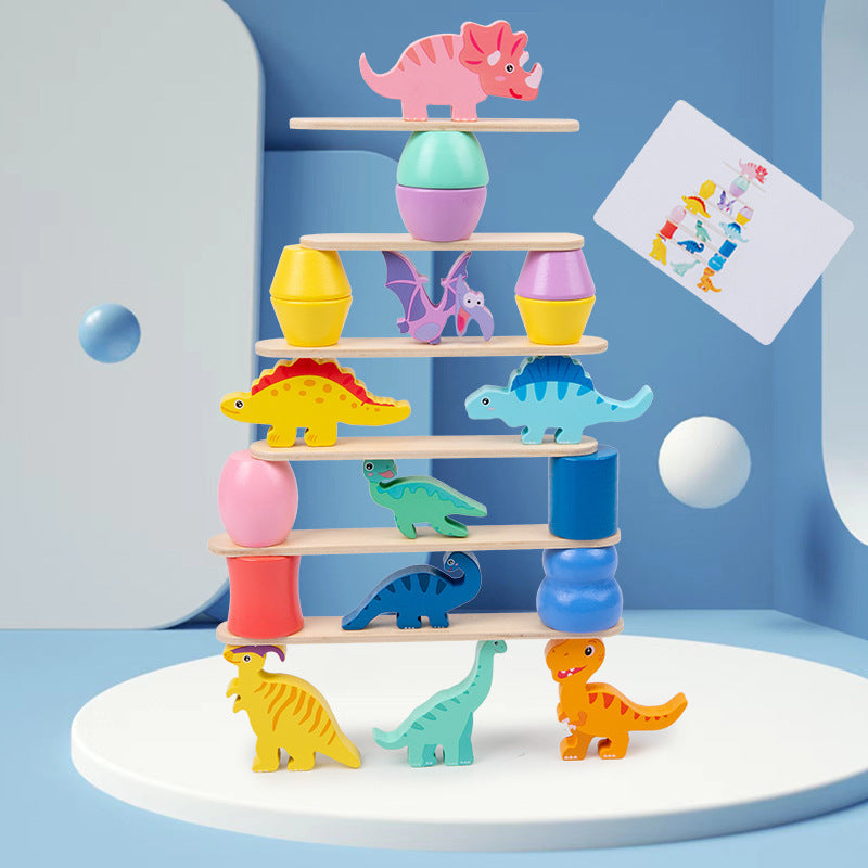 DinoStack Game – Jeu d'Empilement Créatif Dinosaures