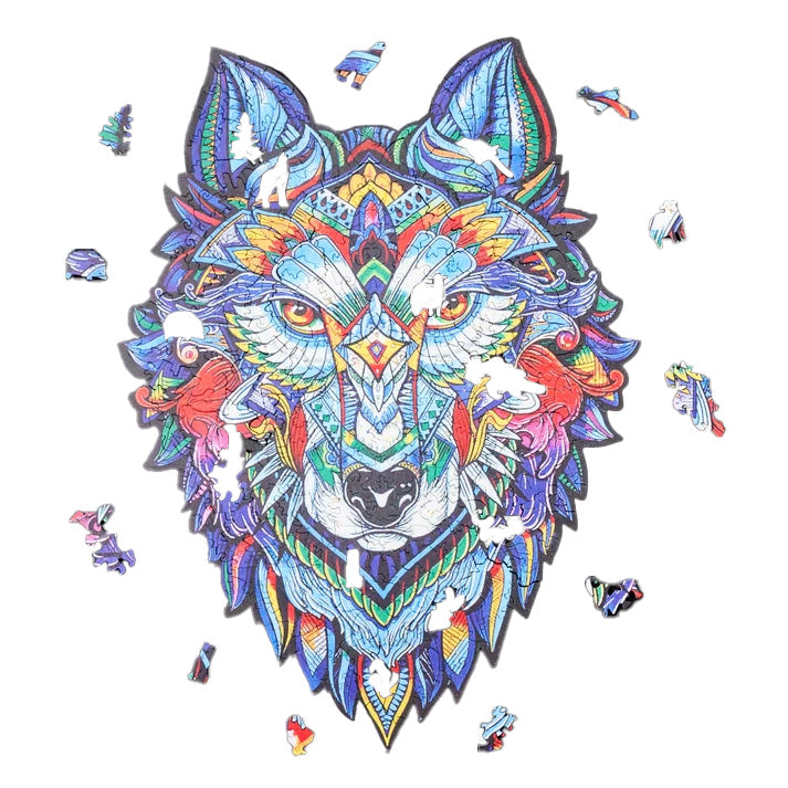 MajesticWolf Puzzle – Puzzle en Bois Premium Loup
