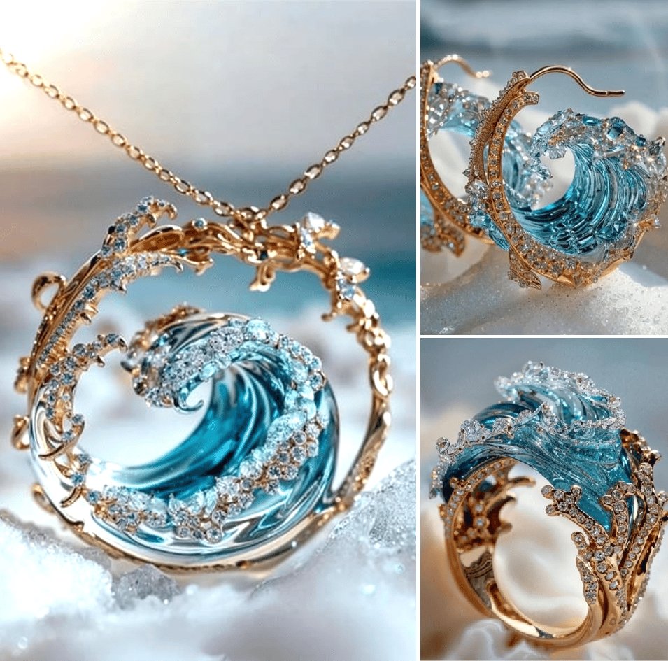 OceanSpirit - Collier maritime élégant or et argent