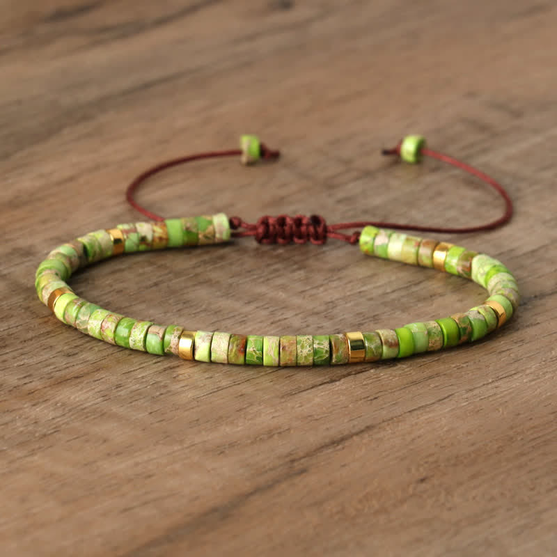 Seraphina - Bracelet tressé en pierres naturelles 2,4 mm