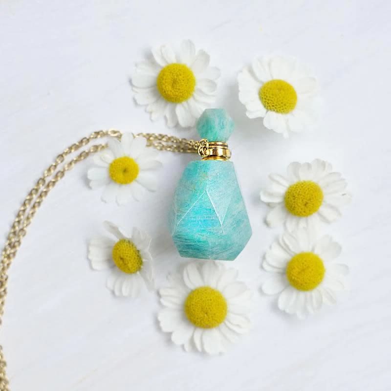 Iris - Collier flacon de parfum en cristal