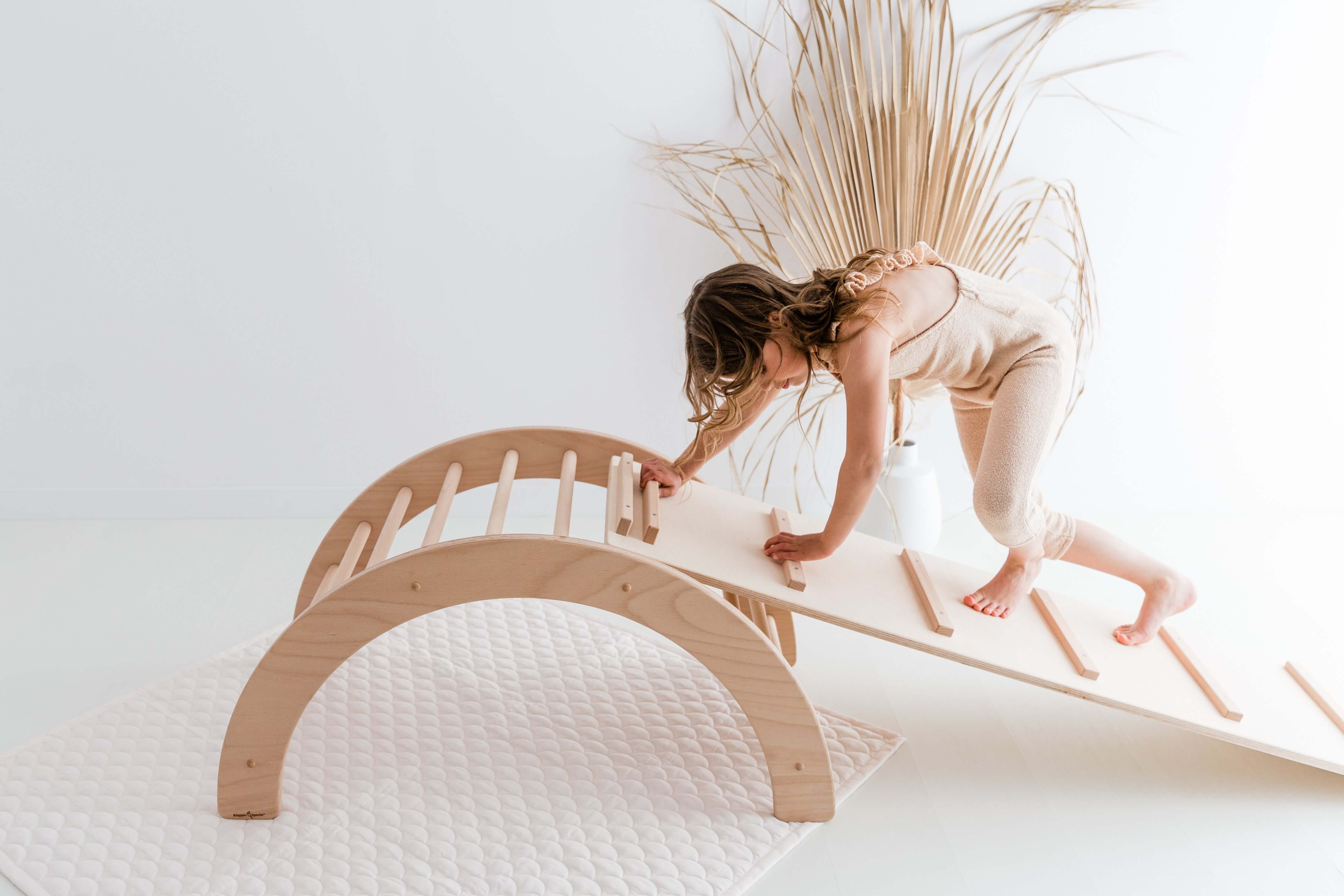 ClimbingArc Kids Toy – Portique Éducatif en Bois