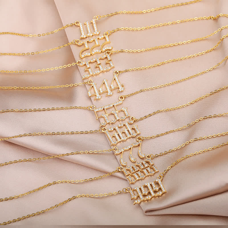 Seraphina - Collier nombres angéliques en zircone