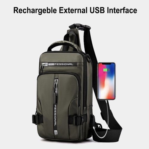 SecureNylon – Sac Imperméable Anti-Vol Bandoulière