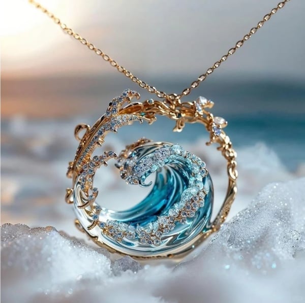 OceanSpirit - Collier maritime élégant or et argent