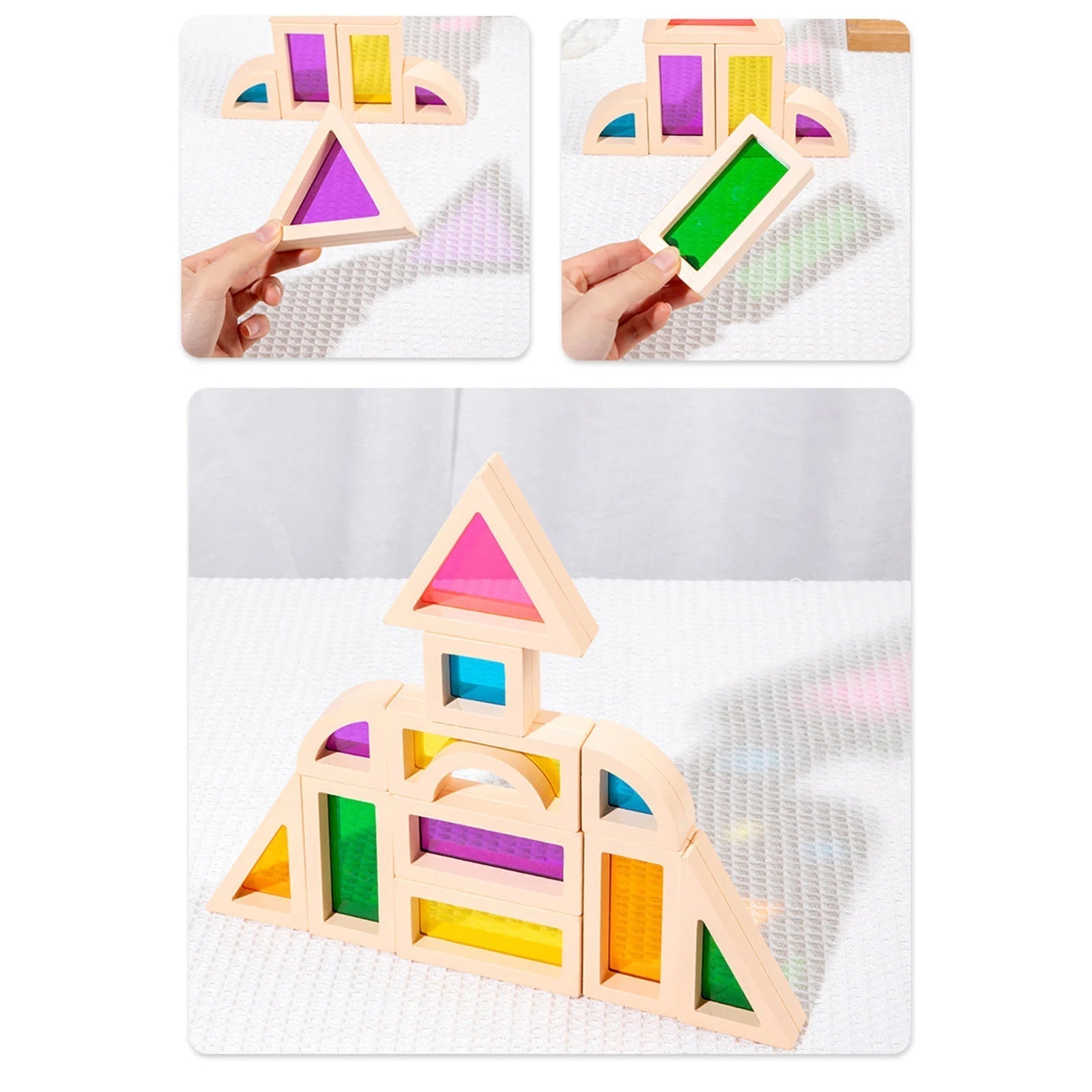 CreativeBlocks – Blocs en Bois Colorés pour Enfants