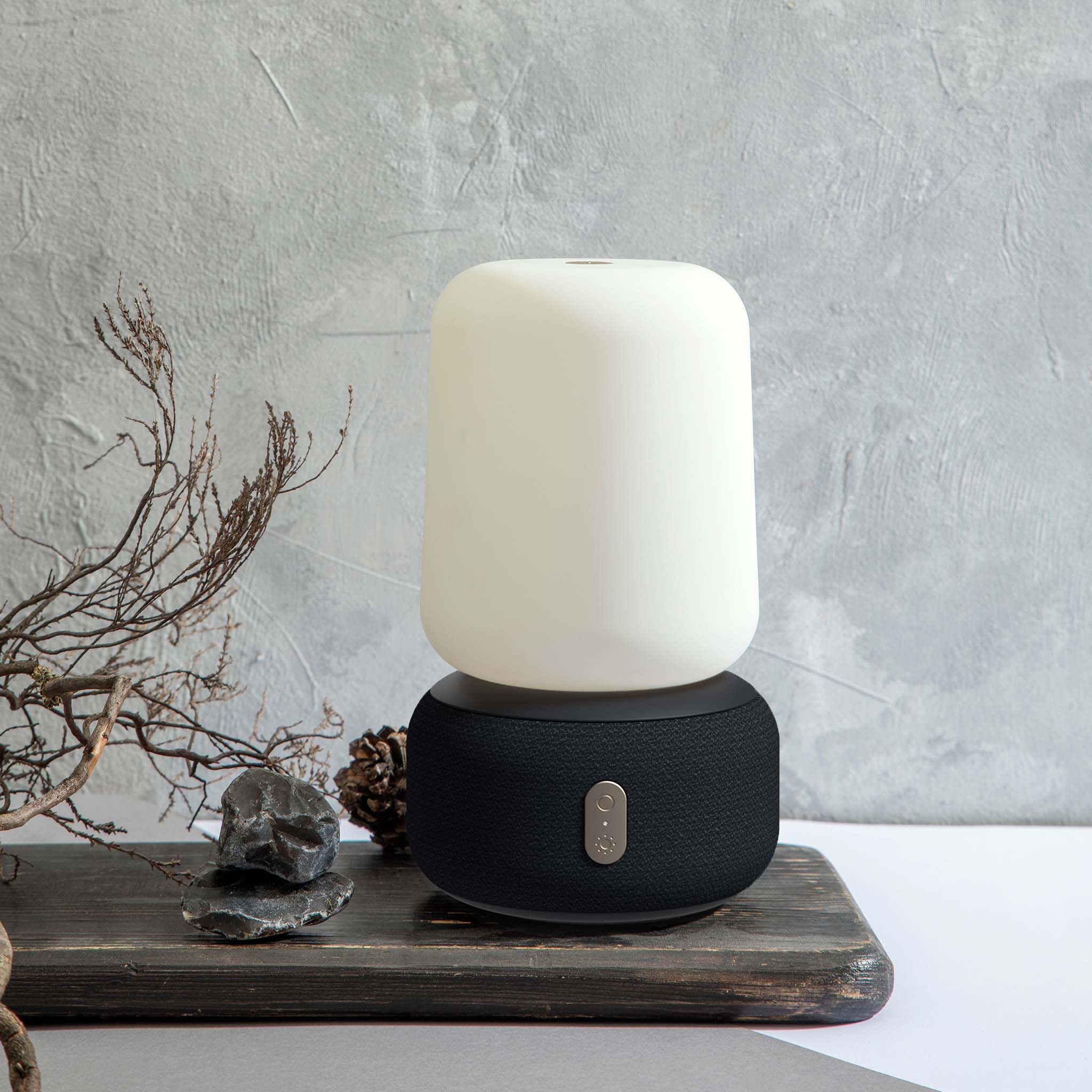 SmartGlow - Lampe LED Dimmable avec Enceinte Son 360
