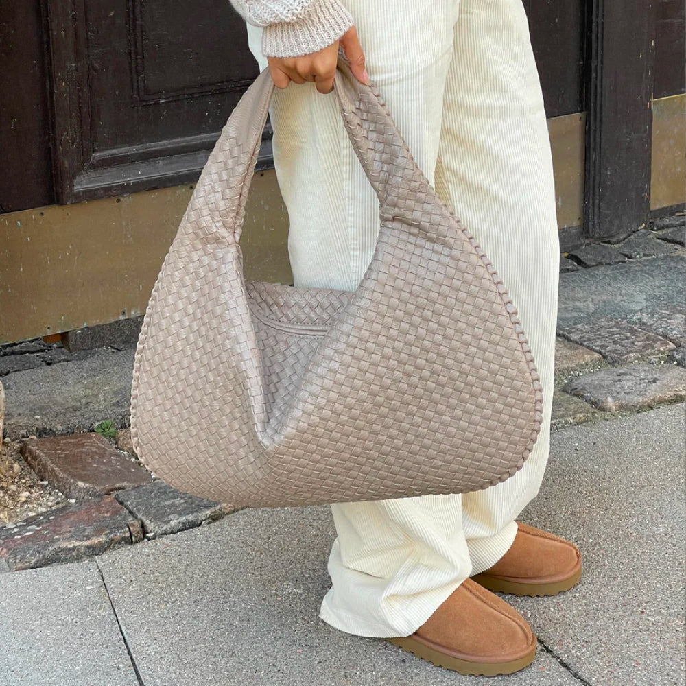 WeaveLux Bag - Sac Bandoulière Tressé Spacieux