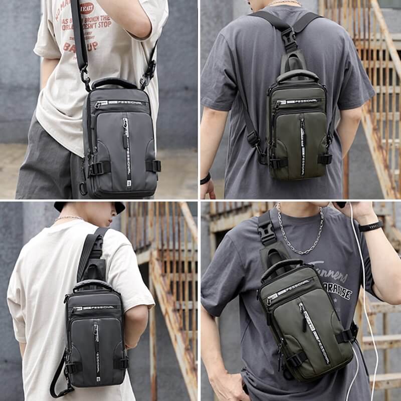 CityTrek Bag - Sacoche Bandoulière Oxford Imperméable