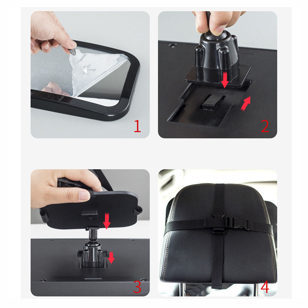 SafeView - Rétroviseur Bébé Siège Arrière Voiture