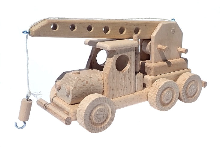 WoodCrane – Jouet Grue en Bois avec Bras Articulé