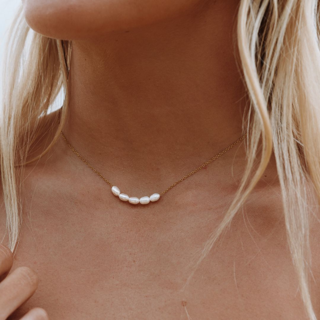 Celina - Collier avec perles d'eau douce luxe