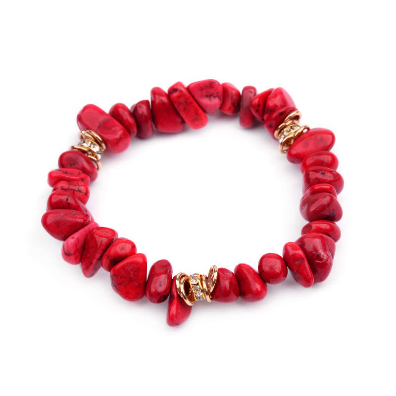 Celine - Bracelet de perles en pierres naturelles et cristaux